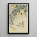 Coucou sous la pluie - Ohara Koson — framed artwork on a wall