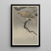 Eagle on Branch - Ohara Koson — framed artwork on a wall