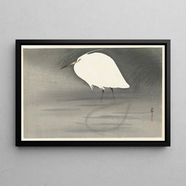 Aigrette - Ohara Koson — framed artwork on a wall