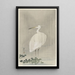 Aigrette sous la pluie - Ohara Koson — framed artwork on a wall