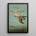 Geese in Flight - Ohara Koson — framed artwork on a wall