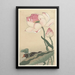 Gallinule with Lotus Flowers - Ohara Koson — framed artwork on a wall