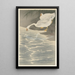 Geese on the Shore - Ohara Koson — framed artwork on a wall