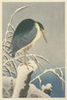 Heron in the Snow - Ohara Koson — artwork view