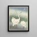 Herons in Shallow Water - Ohara Koson — framed artwork on a wall