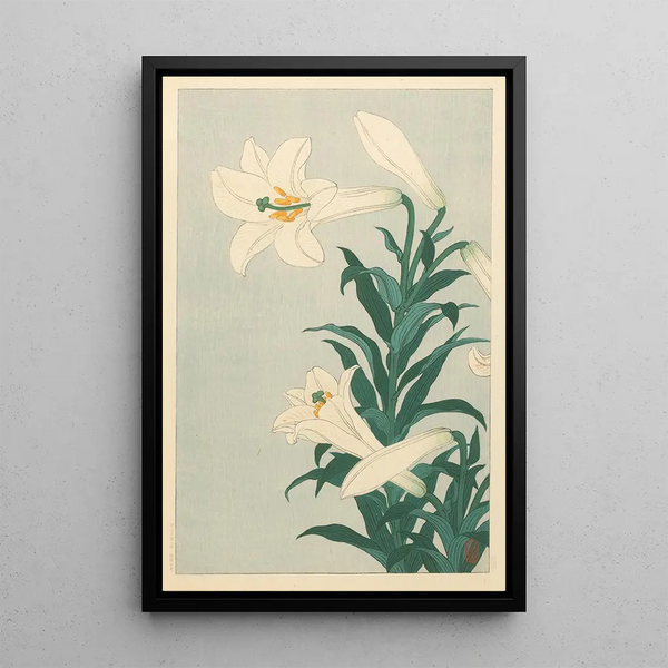Lys - Ohara Koson — framed artwork on a wall