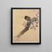 Pheasant on a cherry blossom branch - Ohara Koson — framed artwork on a wall