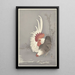 Rooster and hen - Ohara Koson — framed artwork on a wall