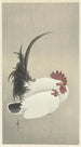 Rooster and Hen - Ohara Koson — artwork view