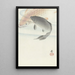 Two Carps - Ohara Koson — framed artwork on a wall