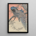 Two peacocks on a tree branch - Ohara Koson — framed artwork on a wall