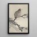 White-tailed eagle on a branch - Ohara Koson — framed artwork on a wall
