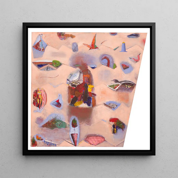 Birds of the Baltic Sea II - Tiit Psuke — framed artwork on a wall
