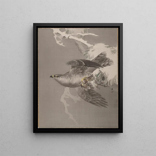 Okada Baison - Hawk Holding a Small Bird.webp