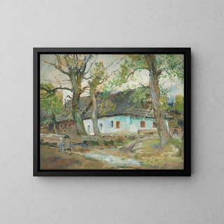Krasany - Oldřich Blažek — framed artwork on a wall