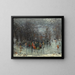 Les Patineurs - Oldřich Blažek — framed artwork on a wall