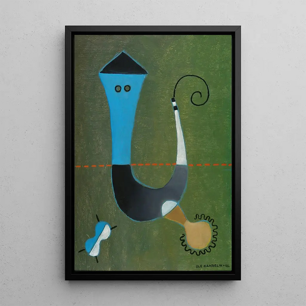 Composition - Ole Kandelin — framed artwork on a wall