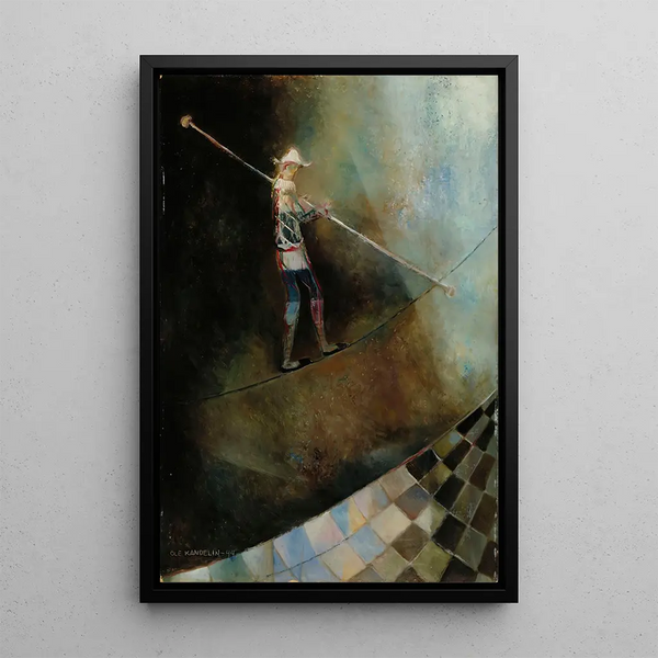 The Rope Dancer - Ole Kandelin — framed artwork on a wall