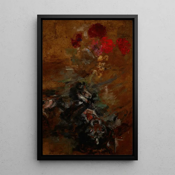 The artist QuiQui's dog - Olga Boznańska — framed artwork on a wall