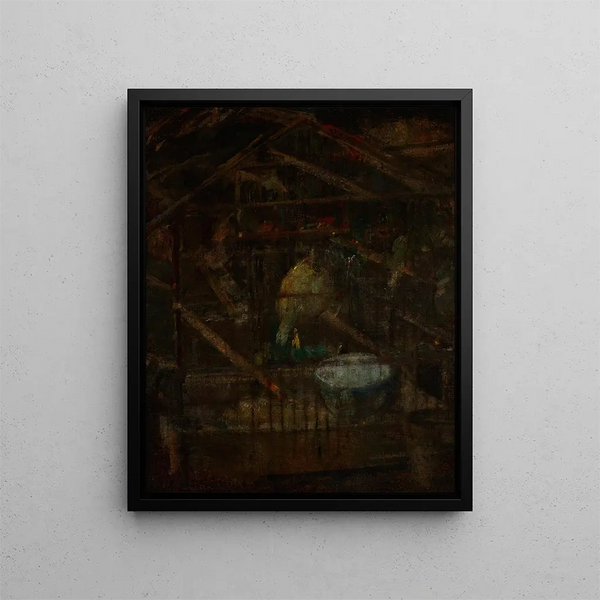 Aviary - Olga Boznańska — framed artwork on a wall