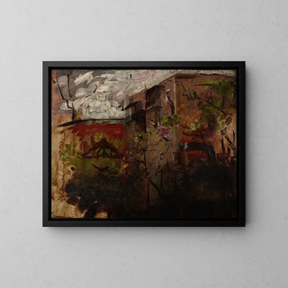 Buildings II - Olga Boznańska — framed artwork on a wall