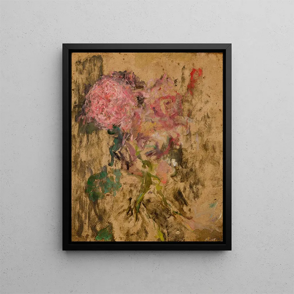 Flowers - Olga Boznańska — framed artwork on a wall