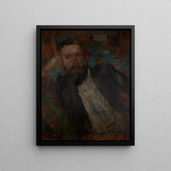 Male Portrait Painting - Olga Boznańska — framed artwork on a wall