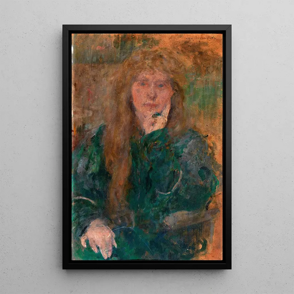 Natalie Barney - Olga Boznańska — framed artwork on a wall