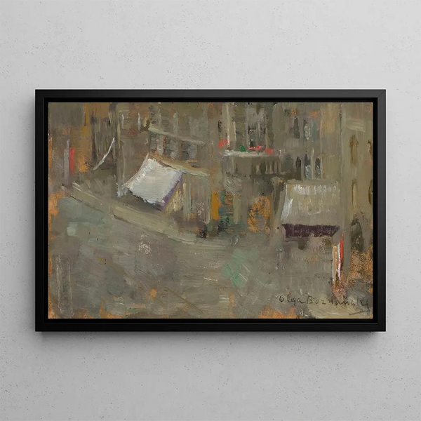 Place des Ternes in Paris - Olga Boznańska — framed artwork on a wall