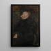 Portrait of Anna Ginzberg - Olga Boznańska — framed artwork on a wall