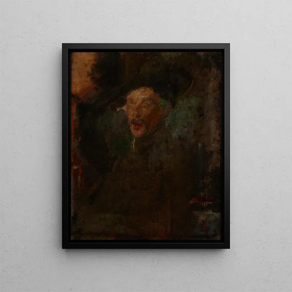 Portrait of architect Franciszek Mączyński - Olga Boznańska — framed artwork on a wall