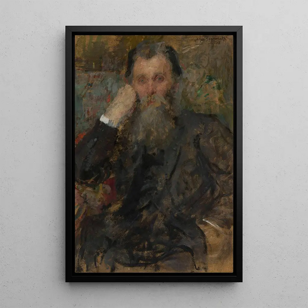 Portrait Painting of Dergint - Olga Boznańska — framed artwork on a wall