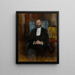 Portrait Painting of Feliks Jasieński - Olga Boznańska — framed artwork on a wall