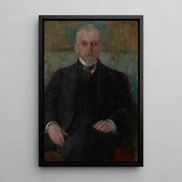 Portrait of Henryk Sienkiewicz - Olga Boznańska — framed artwork on a wall