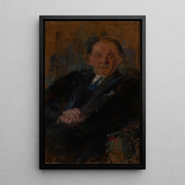 Portrait of Jan Rubczak - Olga Boznańska — framed artwork on a wall