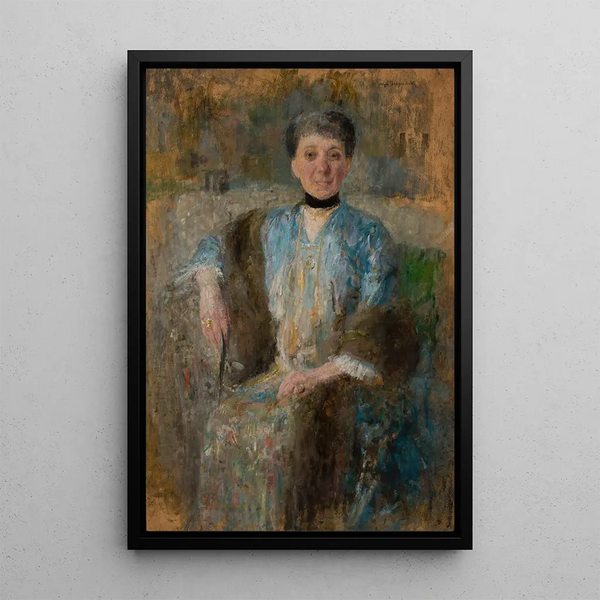 Portrait of Maria Morzycka - Olga Boznańska — framed artwork on a wall