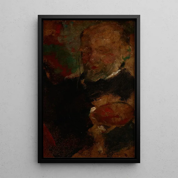 Portrait of Professor Jerzy Mycielski - Olga Boznańska — framed artwork on a wall