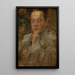 Portrait of the sculptor Stefan Zbigniewicz - Olga Boznańska — framed artwork on a wall