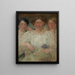 Portrait of Three Sisters - Olga Boznańska — framed artwork on a wall