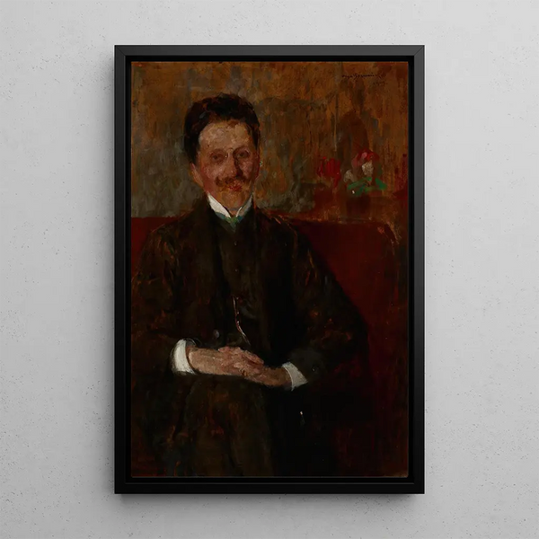 Portrait of Wadysaw Chmielarczyk - Olga Boznańska — framed artwork on a wall