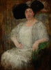 Portrait of a French writer Gabrielle Réval - Olga Boznańska — artwork view