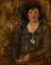 Portrait of a lady with a necklace - Olga Boznańska | Painting — artwork view