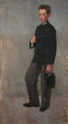 Portrait of a Boy in a School Uniform - Olga Boznańska — artwork view