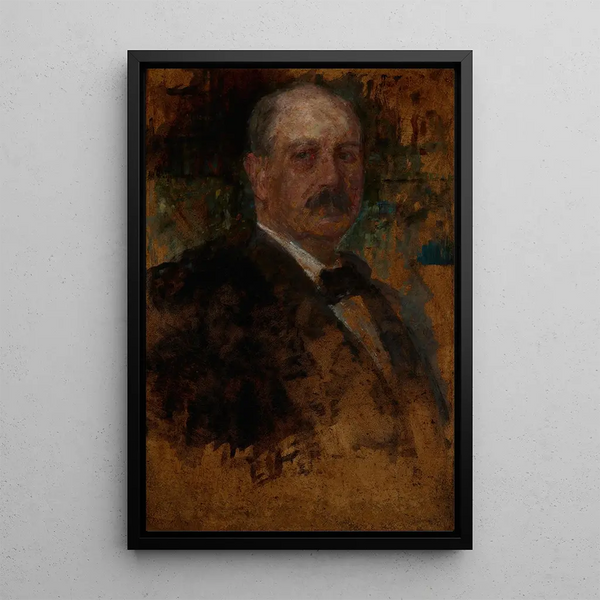Portrait of an American - Olga Boznańska — framed artwork on a wall