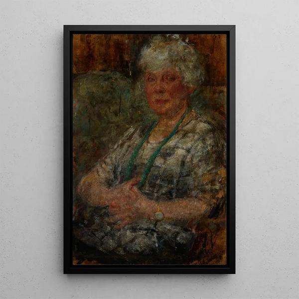 Portrait of the painter Thomasson - Olga Boznańska — framed artwork on a wall
