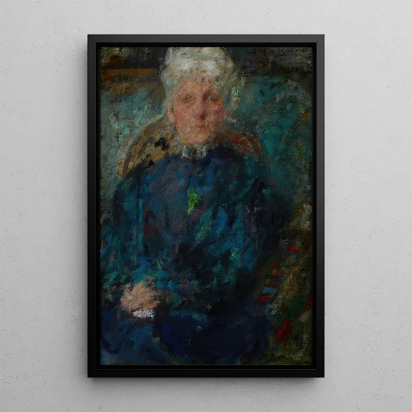 Portrait of Ucja Detloff - Olga Boznańska — framed artwork on a wall