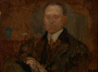 Sketch for a male portrait - Olga Boznańska — artwork view