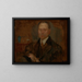 Sketch for a male portrait - Olga Boznańska — framed artwork on a wall