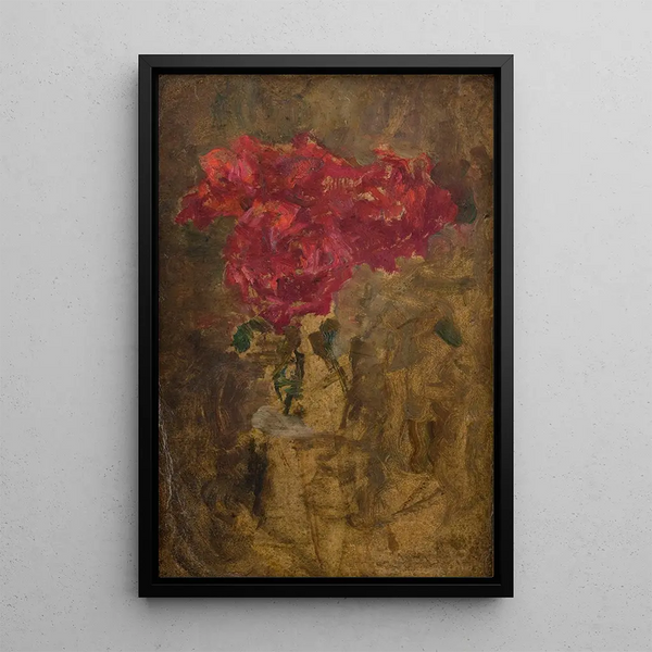 Study of Flowers - Olga Boznańska — framed artwork on a wall