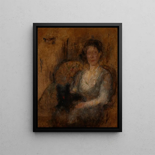 Study of a female figure - Olga Boznańska — framed artwork on a wall